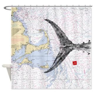  Mass bay and islands with tuna tail Shower Curtain  Use code FREECART at Checkout
