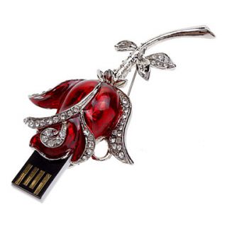 Rose Pin Flash Drive 4G