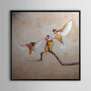 Humming Bird Animal Framed Oil Painting