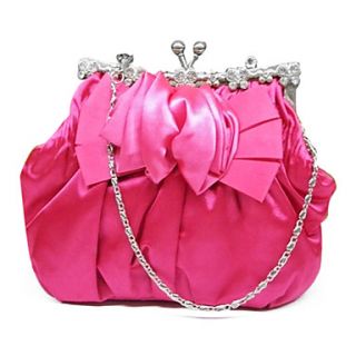 Attractive Silk With Rose Flower Clutches/Evening Handbags(More Colors)