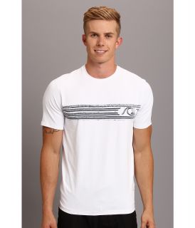 Quiksilver Waterman Off the Wall 2 Rash Guard/Surf Shirt Top Mens Clothing (White)