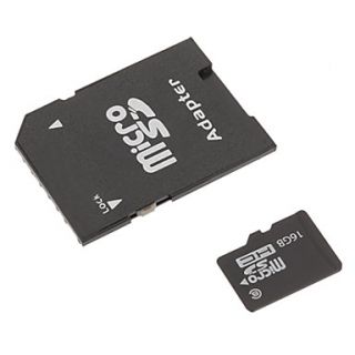 16G Class 6 microSDHC TF Card and microSD Adapter