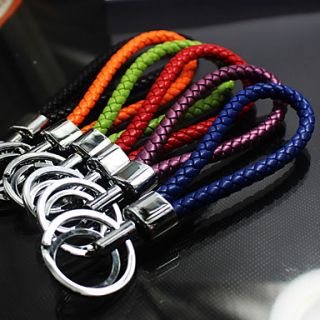 Braided Leather Mercedes Keychain (More Colors)