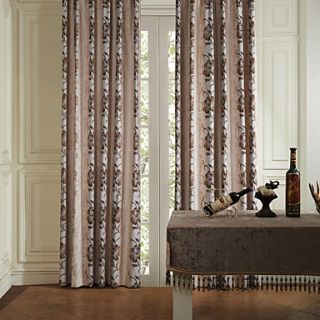 (Two Panels) Country Big Floral Energy Saving Curtain