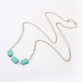 Fashion Alloy With Turquoise Womens Necklace