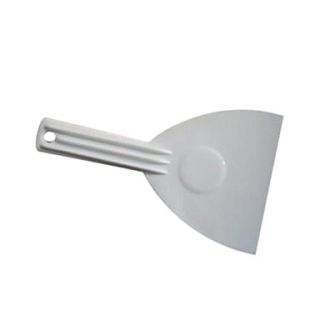 Scraper For Cake, White Plastic With Handle