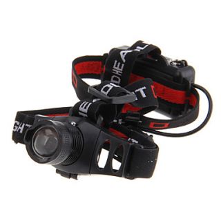 3 Mode Cree XP E Q5 LED Zoom Headlamp (240LM, 3xAAA, Black)