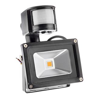 10W High Power 3000K Warm White Light Waterproof Outdoor PIR Motion Sensor LED Light (85V 265V)