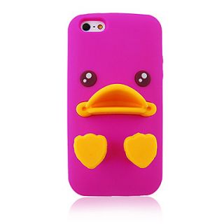 Three dimensional Duck Silicone Back Case for iPhone 5/5S(Assorted Color)