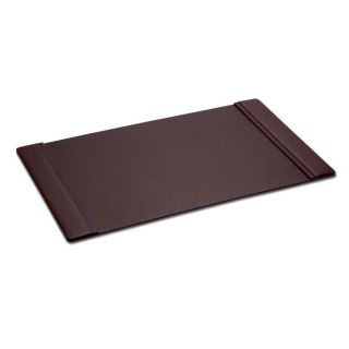 Chocolate Brown Leather Side Rail Desk Pad (38x24) (BrownDimensions 38.5 inches long x 25 inches wide x 1 inch high )