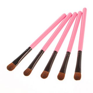 Fashion Pink Eyeshadow Brush 5PCS Set(15cm)