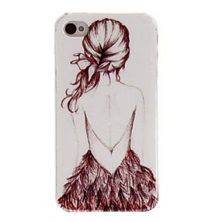 Unique Relievo Series Sexy Girl Design Pc Hard Back Case Cover for iPhone 4/4S