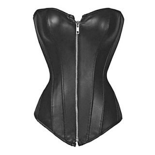 Sexy Cotton Blended Fabrics Plastic Boned Lace up Back Corset and G string Set
