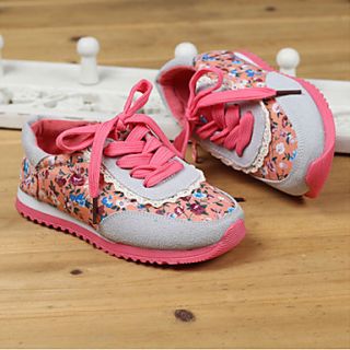 Girls Floral Print Loafers