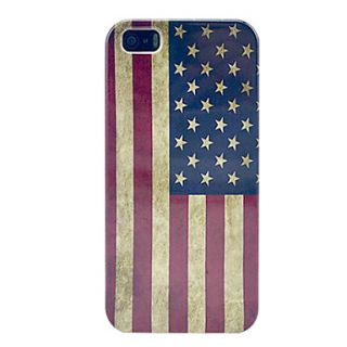 Retro American Flag Hard Plastic Case for iPhone 5/5S