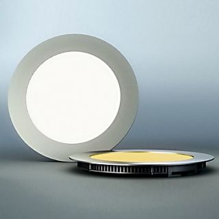 LED Panel Light, 90 Light, Modern Ultrathin Round Aluminum PC Casting