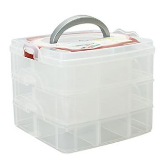 Makeup Case Storage Insert Holder Box 3 Level Cabinet