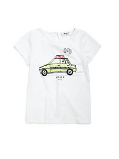 MILLY MINIS Toddlers & Little Girls Cab Print Tee   White