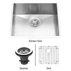 Vigo 23 inch Undermount Stainless steel Kitchen Sink, Grid And Strainer With Mounting Hardware