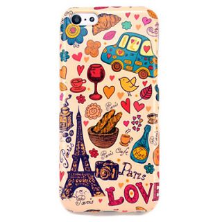 Eiffel Tower Bread Glossy TPU IMD Case for iphone 5C