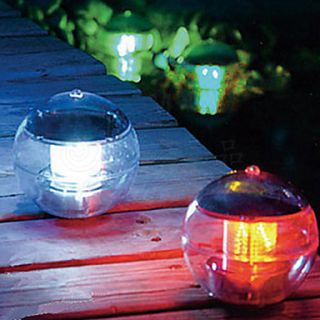 Solar Power Changing Color LED Floating Light Ball Lake Pond Pool Lamp (CIS 57230)