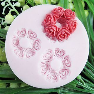 Three Holes Round Flower Silicone Mold Fondant Molds Sugar Craft Tools Resin flowers Mould Molds For Cakes