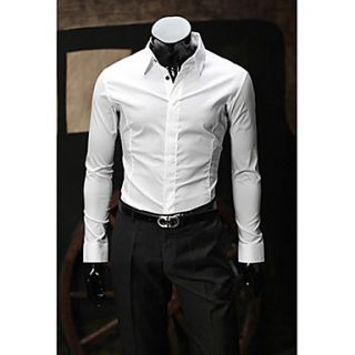 MenS Slim Long Sleeve Shirt