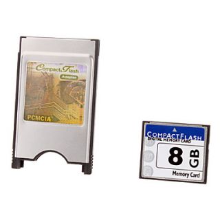 8G Ultra Digital CompactFlash Card with PCMCI Adapter