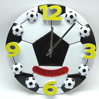 12H Modern Style Football Wall Clock