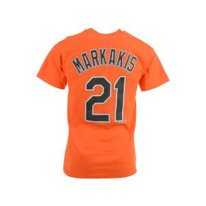 Baltimore Orioles Nick Markakis Majestic MLB Official Player T Shirt