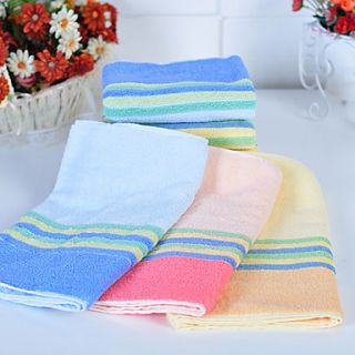 Hand Towel,Modern Style Terry 100% Cotton Stripes Pattern 34CM x 76CM