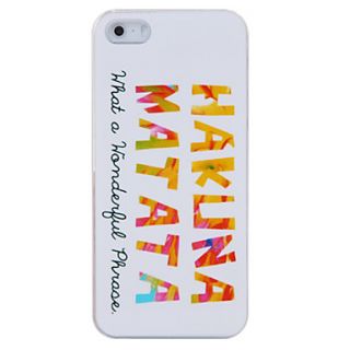 Hakuna Matata Plastic Back Case for iPhone 5/5S