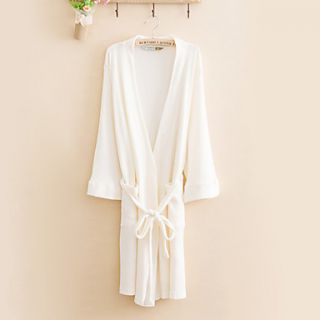 Bath Robe,High class Terry 100% Cotton White Solid Colour Garment