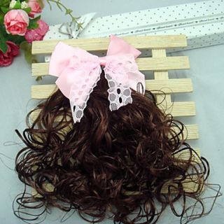 Girls Pretty Bowknot Wig Hair Clip(Random Color)