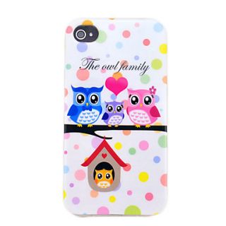 Owls Family Soft TPU case for iphone 4S/4