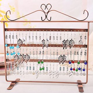 Modern Classic Rectangular Jewelry Rack with Hooks