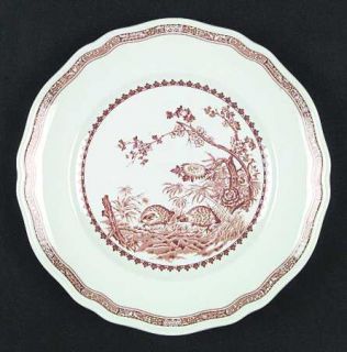 Masons Quail Brown Dinner Plate, Fine China Dinnerware   Brown Birds & Flowers,