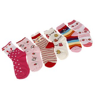 Girls Cartoon Patterns Socks(Random PatternColor)