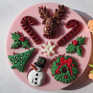 Christmas Snowman Silicone Chocolate/Fondant/Sugar Mold