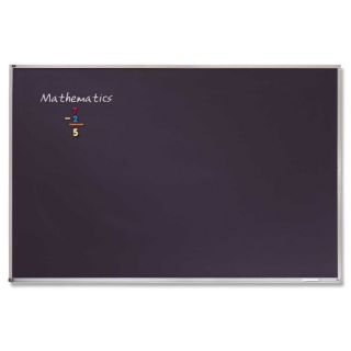 Quartet Porcelain Black Magnetic Chalkboard with Aluminum Frame   48 x 36 in.  