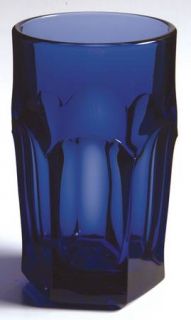 Imperial Glass Ohio Old Williamsburg Deep Blue/Ultra 11 Oz Flat Tumbler   Stem #