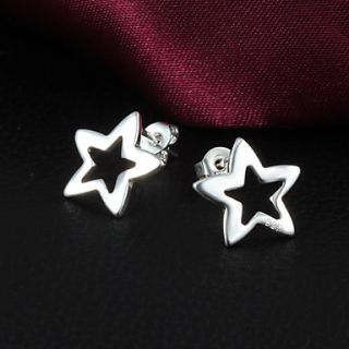 Hot Sale High Quality Fashion Slivery Alloy Womens Stud Earring(1 Pair)
