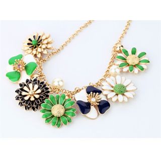 Daphne Fresh Daisy Flowers Necklace(Screen Color)