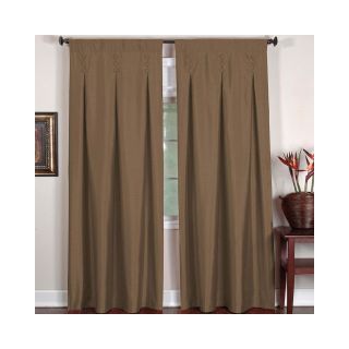 Elrene Imperial Back Tab Curtain Panel, Chocolate (Brown)