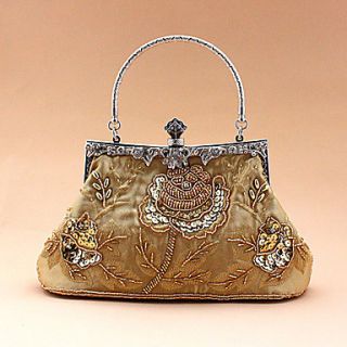 Freya WomenS Fashion Exquisite Retro Beaded Bag(Gold)