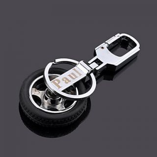 Personalized Car Wheel Modle Keychain   Set of 4