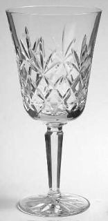 Lenox Charleston Water Goblet   Liberty Shape, Cut Criss Cross & Fan