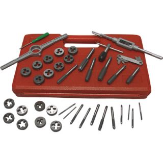 Grip Tap & Die Set   40 Pc., SAE, Model# 53222