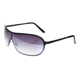 ARIZONA Metal Shield Sunglasses, Blk/ Blk, Mens