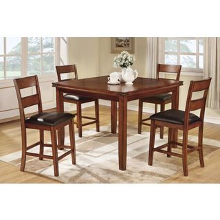 Remich 5 piece Oak Finish Counter Height Dining Set